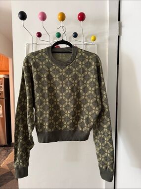Saturdays NYC - Olive Green Crewneck Sweater - Women